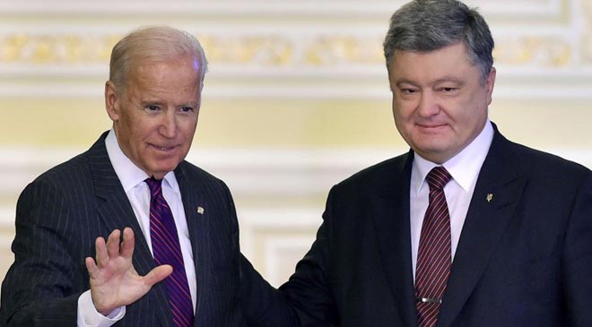 Порошенко и Байдена