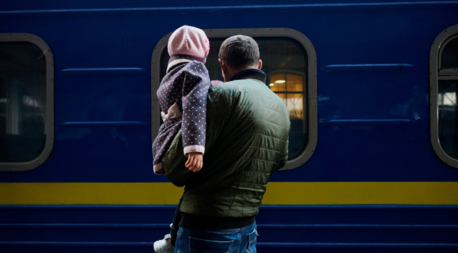 украинских беженцев