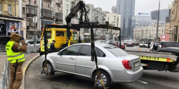 эвакуацию автомобилей